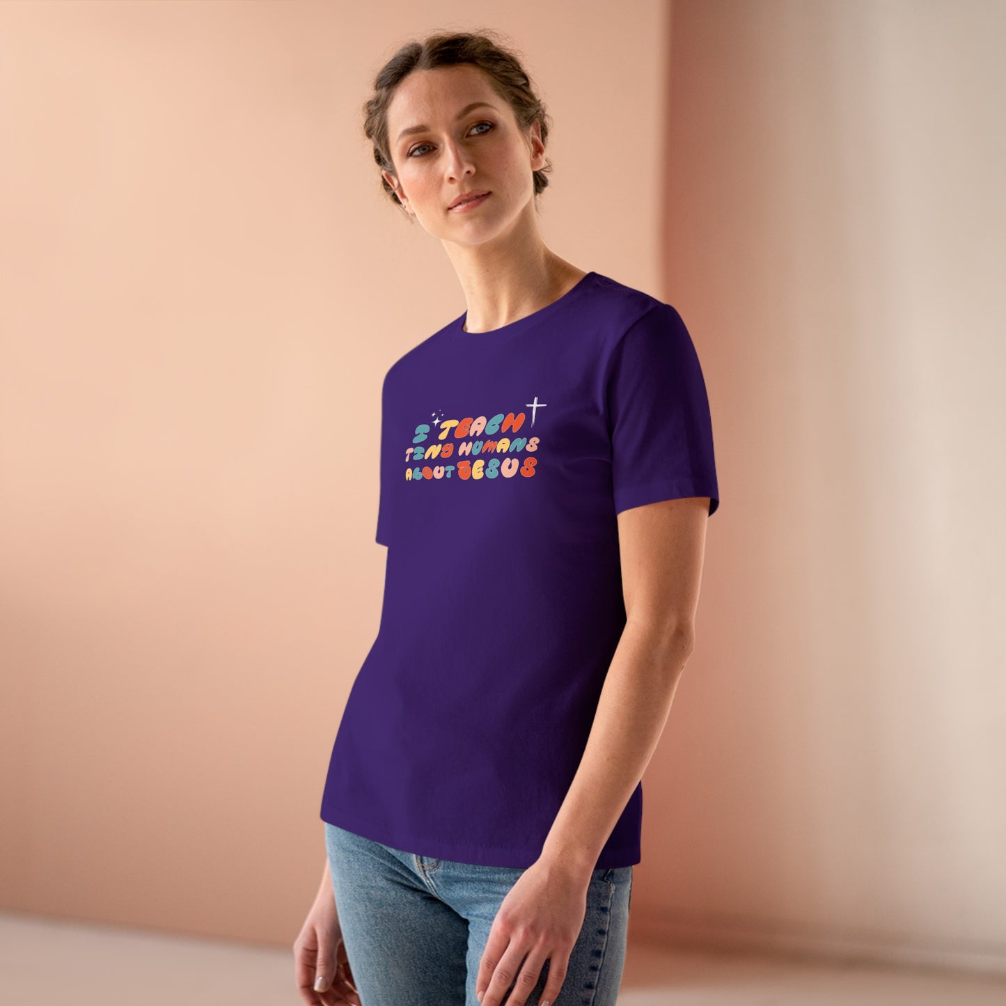 Teaching About Jesus Women's Cotton Tee