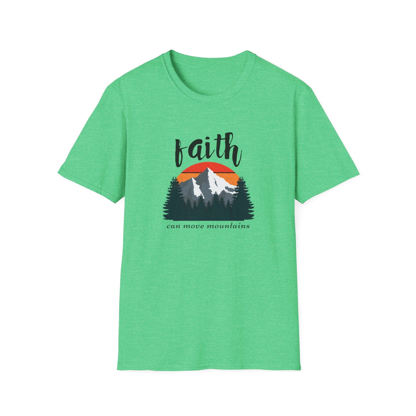 Faith Can Move Mountains Unisex Softstyle T-Shirt