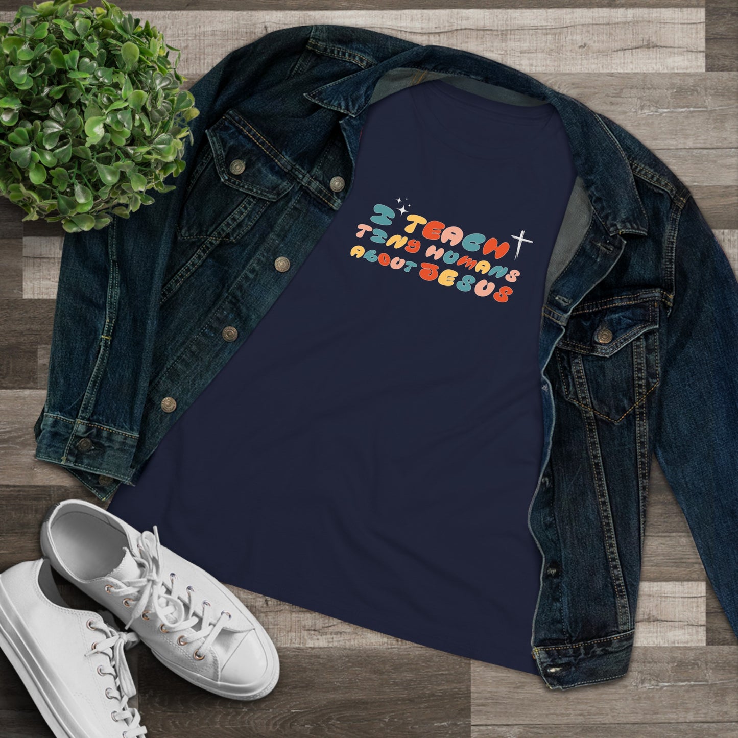 Teaching About Jesus Women's Cotton Tee