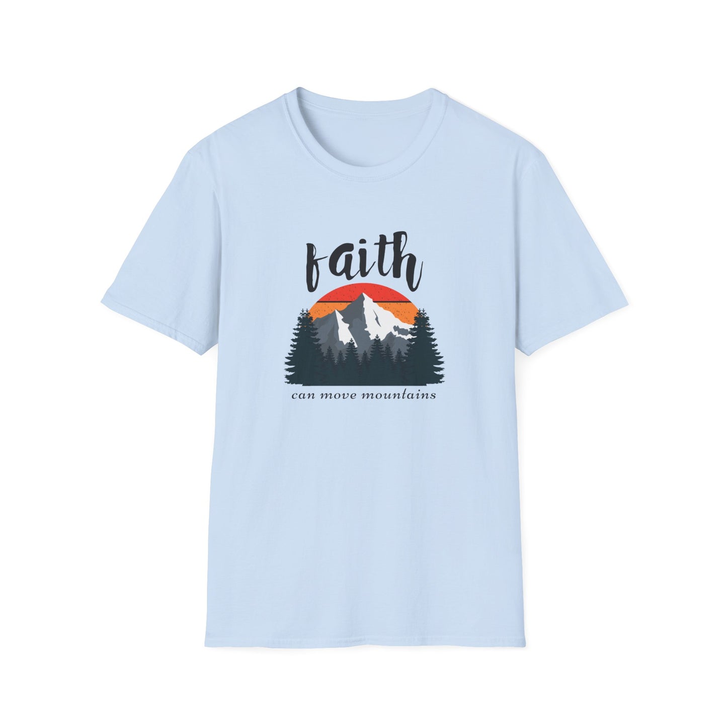Faith Can Move Mountains Unisex Softstyle T-Shirt