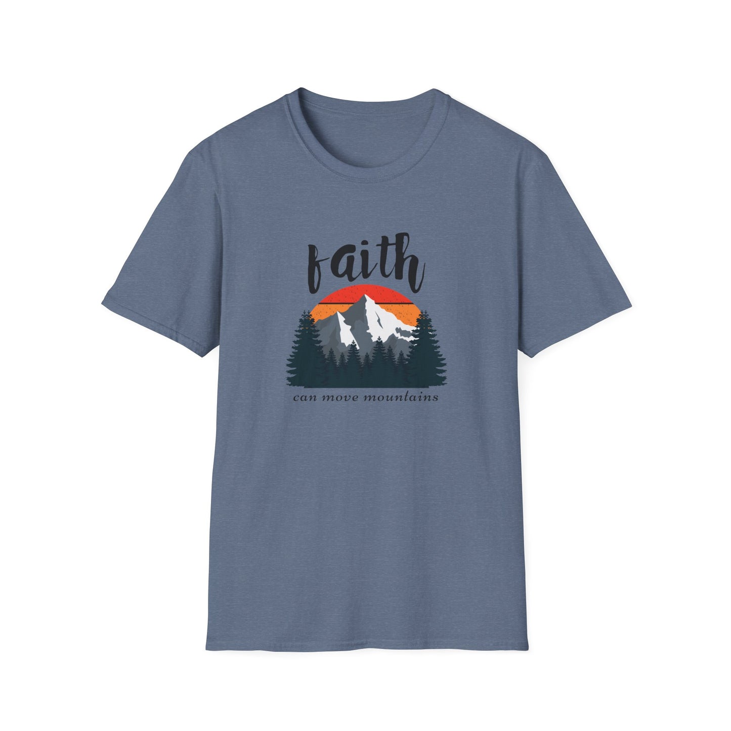 Faith Can Move Mountains Unisex Softstyle T-Shirt
