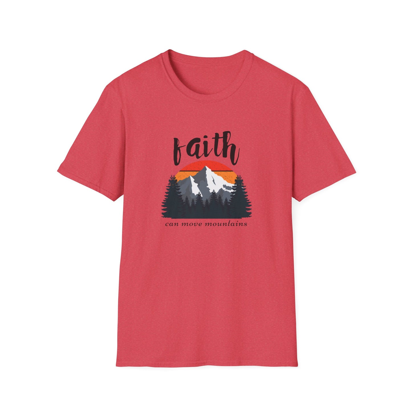 Faith Can Move Mountains Unisex Softstyle T-Shirt