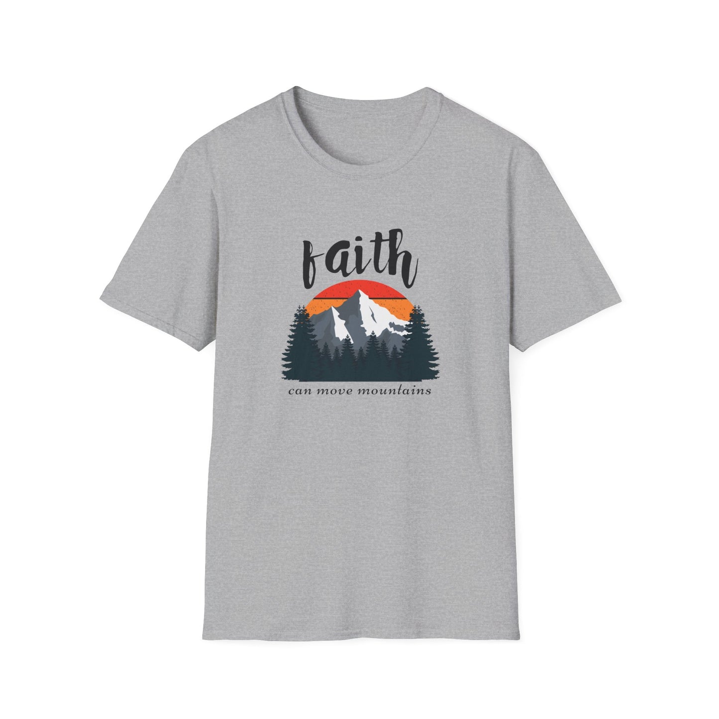 Faith Can Move Mountains Unisex Softstyle T-Shirt