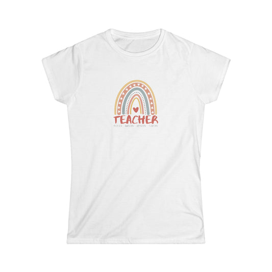 TEACHER Definition Tee – Believer, Innovator, Motivator, Educator | Inspirational Women's Graphic T-Shirt
