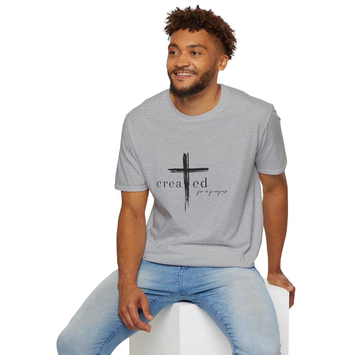 Created For A Purpose Unisex Softstyle T-Shirt