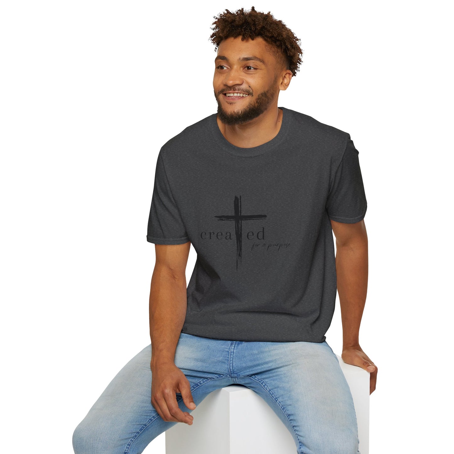 Created For A Purpose Unisex Softstyle T-Shirt
