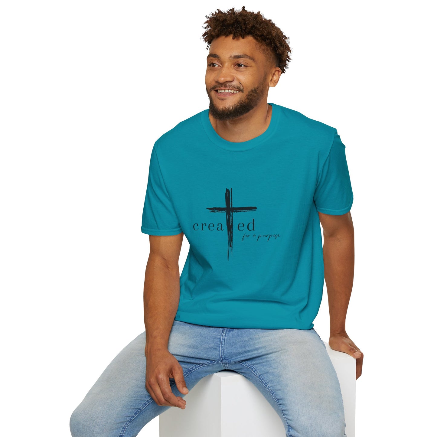 Created For A Purpose Unisex Softstyle T-Shirt