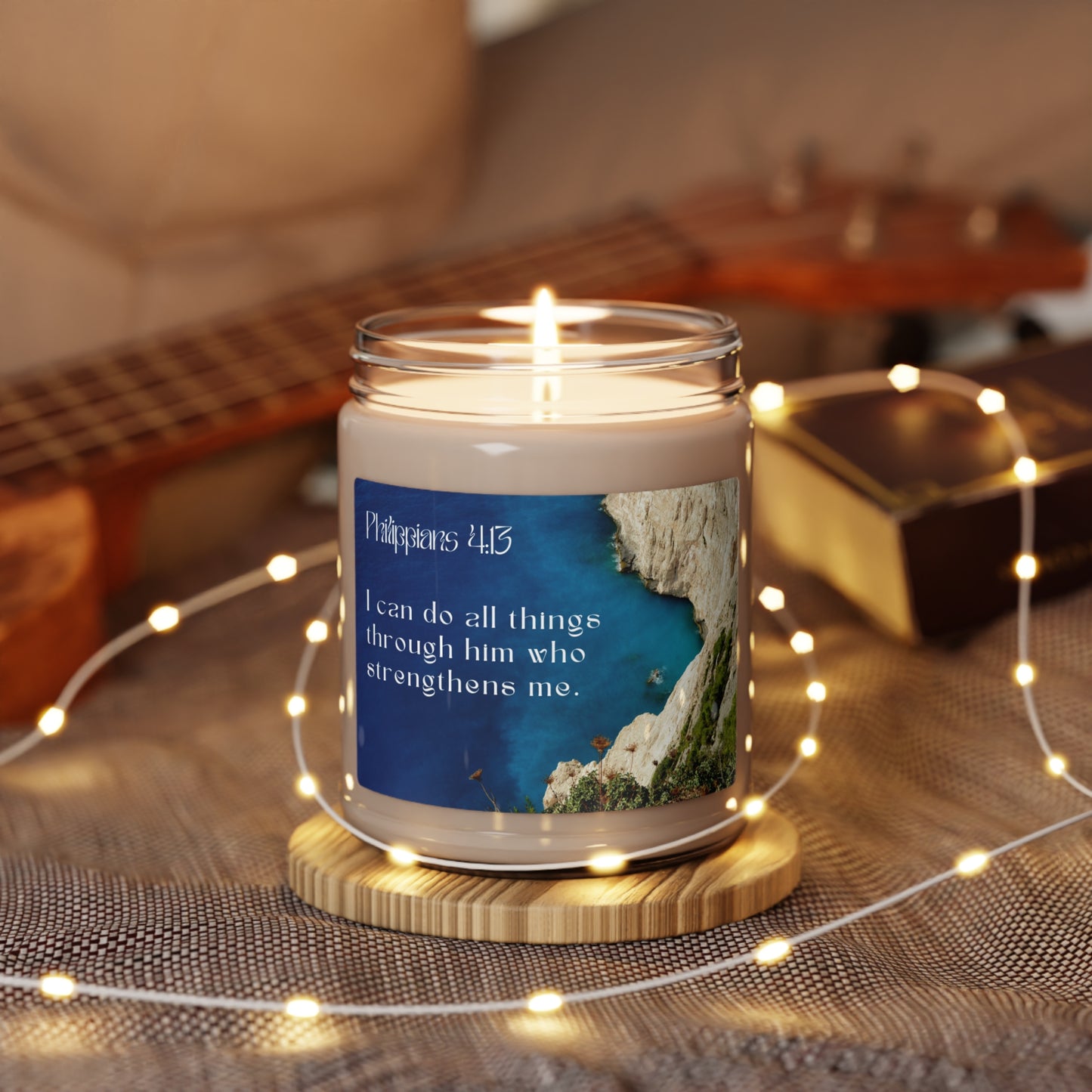 Philippians 4:13 Scented Soy Candle, 9oz