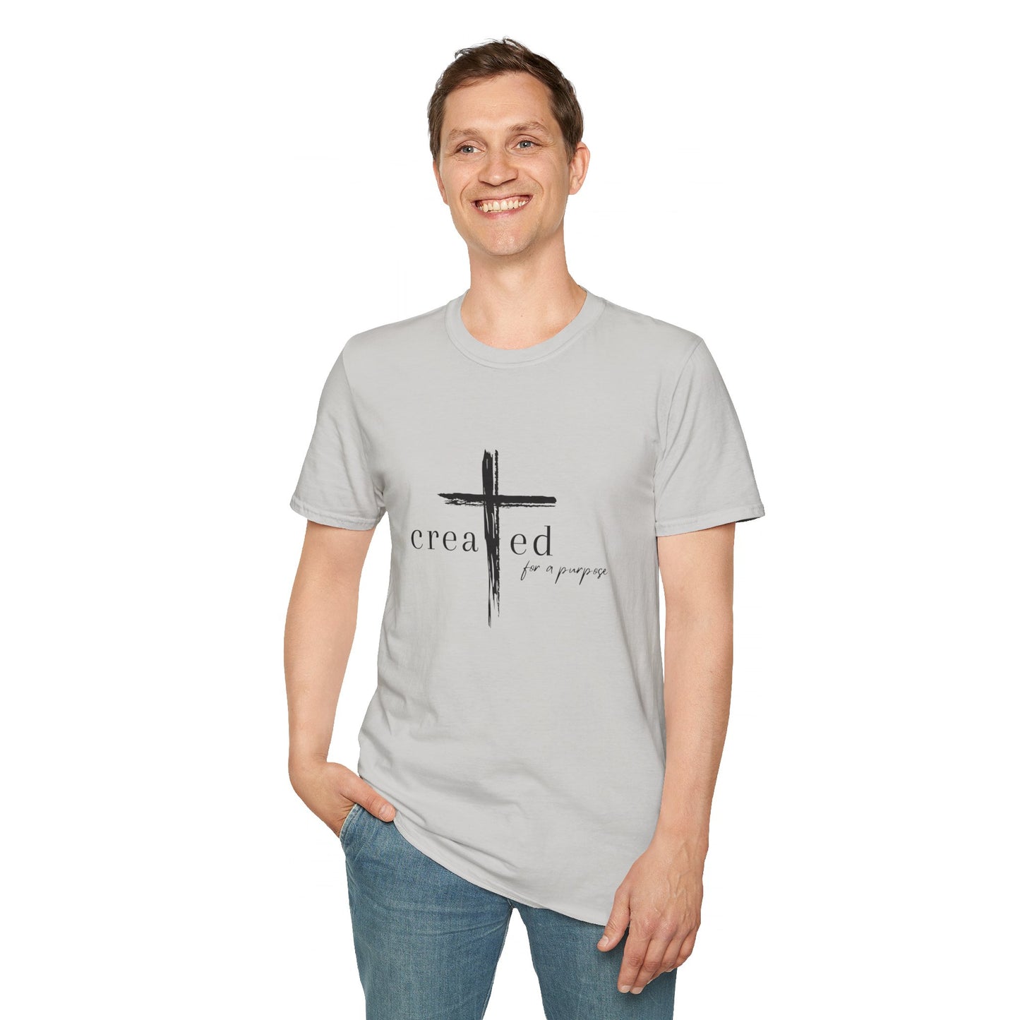 Created For A Purpose Unisex Softstyle T-Shirt