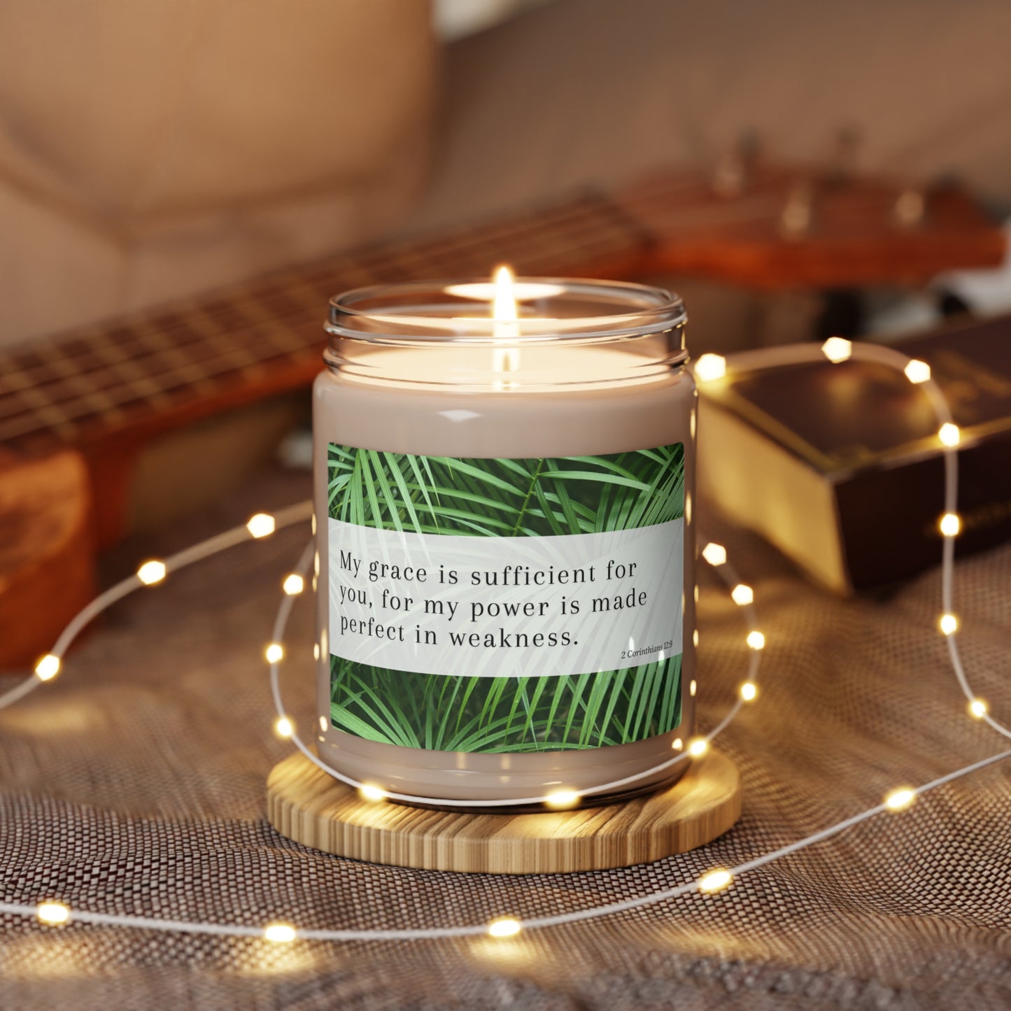 2 Corinthians 12:9 Scented Soy Candle, 9oz