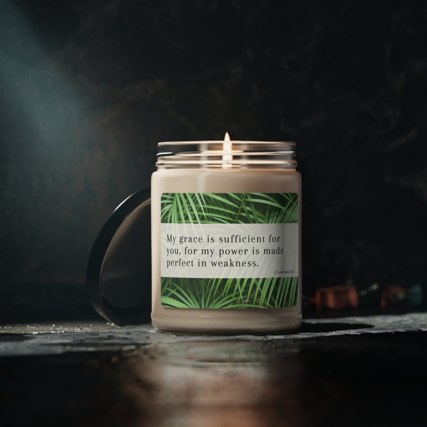 2 Corinthians 12:9 Scented Soy Candle, 9oz