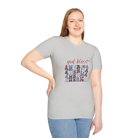 God Bless America Unisex Softstyle T-Shirt