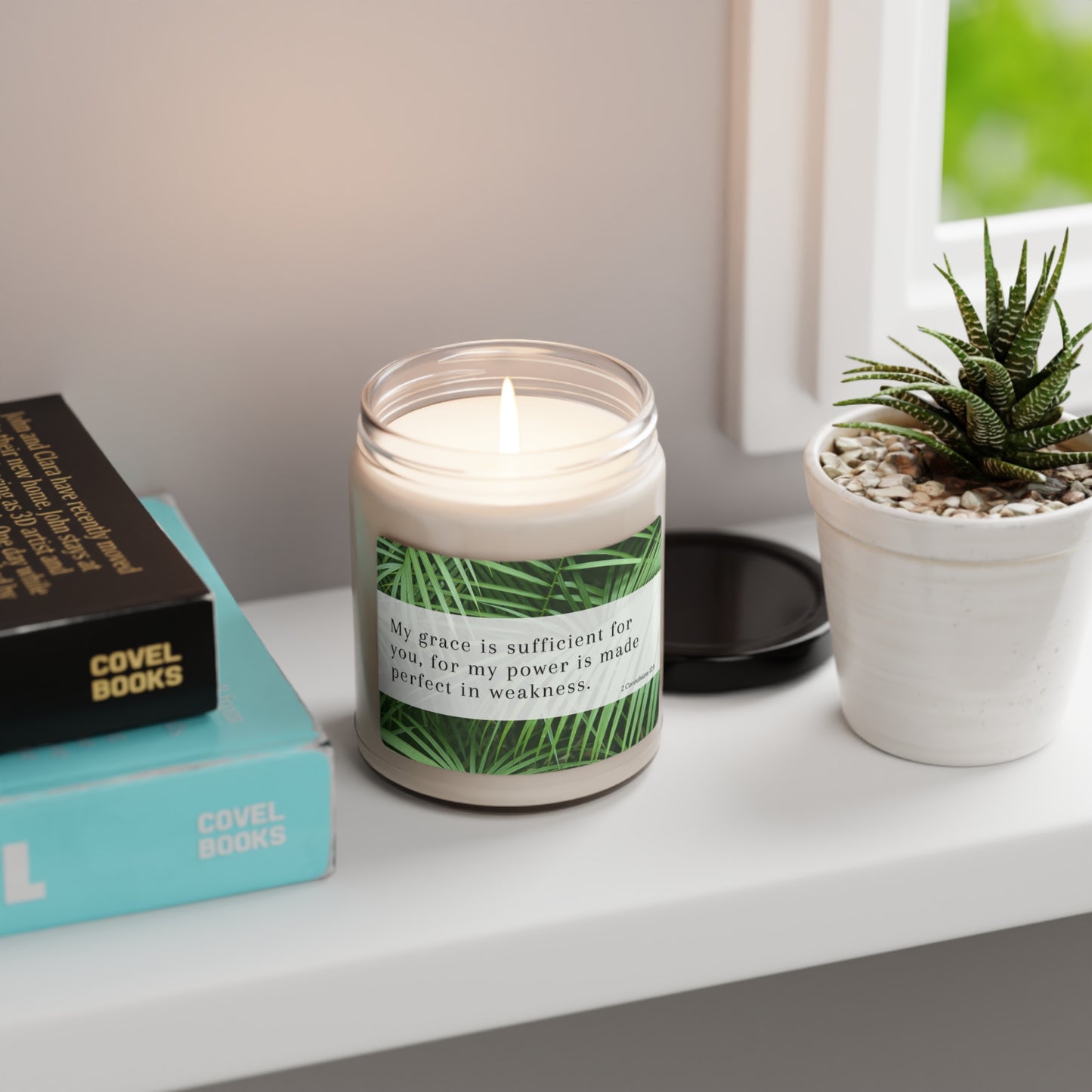 2 Corinthians 12:9 Scented Soy Candle, 9oz